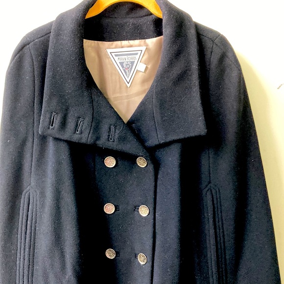 VTG MARVIN RICHARDS WOOL CASHMERE WINTER CAPE COAT JACKET SZ MED EX COND - Picture 1 of 13